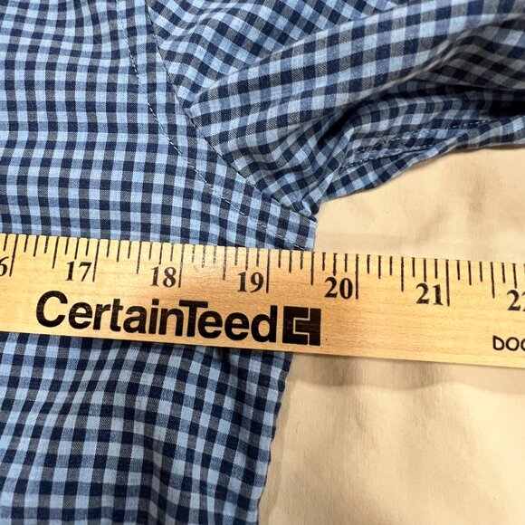 Tommy Hilfiger Blue Checkered Long Sleeve Button Up Shirt Mens Size XS - Picture 9 of 13